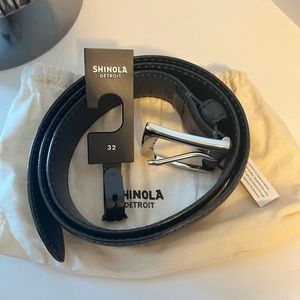 Brand Nee Men’s Shinola Black Leather Belt